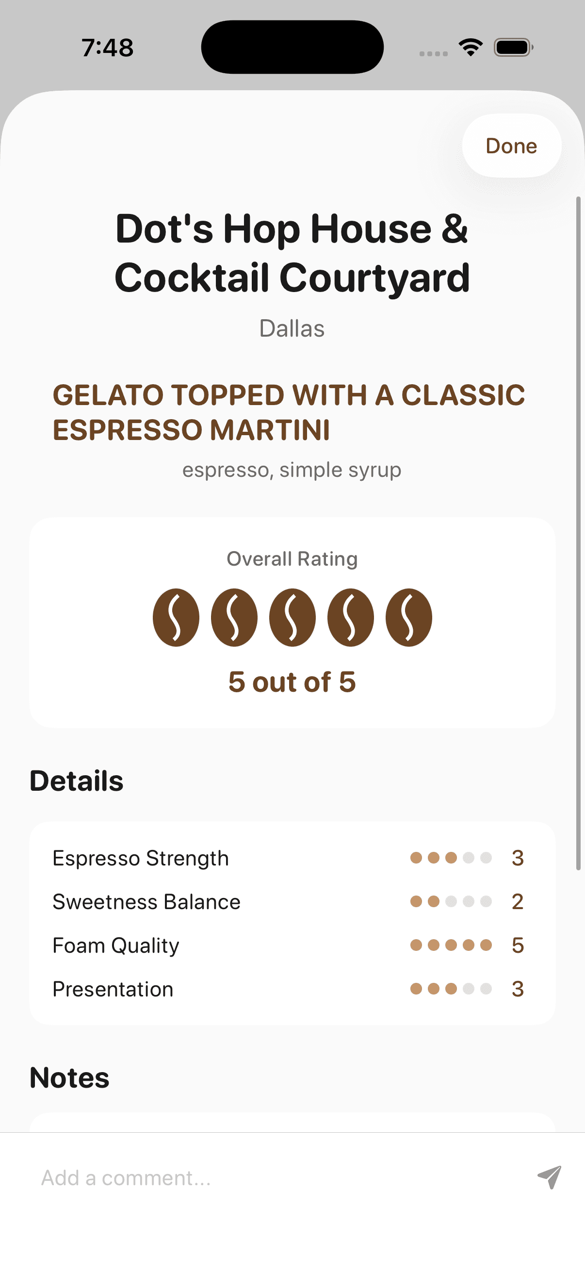 Rate Your First Martini